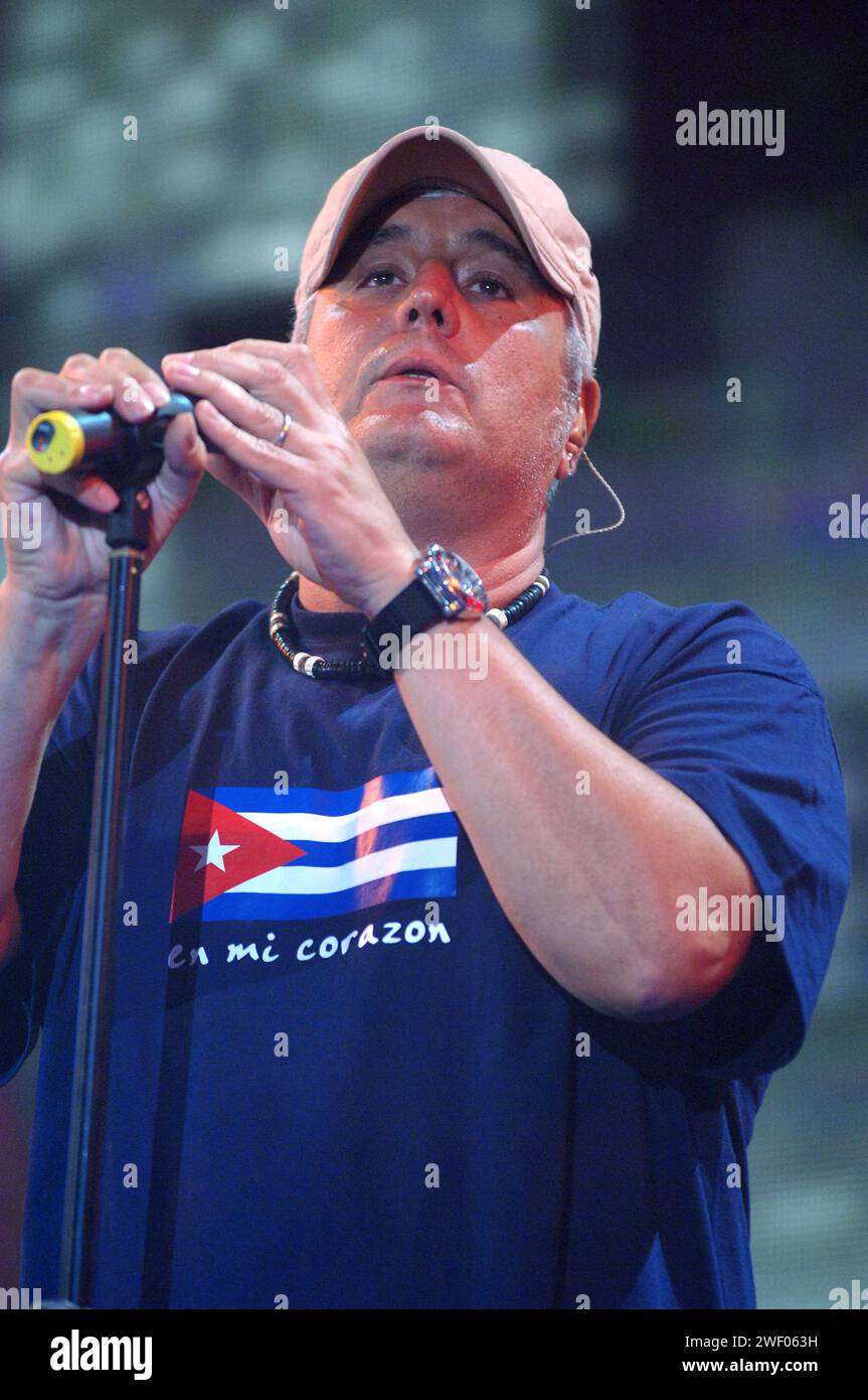 Catania Italy 06/29/2007 :  Pino Daniele in concert during the musical event 'Festivalbar 2007' Stock Photo