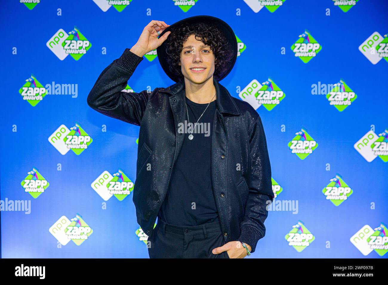 HILVERSUM - Sem Ben Yakar on the red carpet prior to the presentation of the NPO Zapp Awards. ANP WESLEY DE WIT netherlands out - belgium out Stock Photo