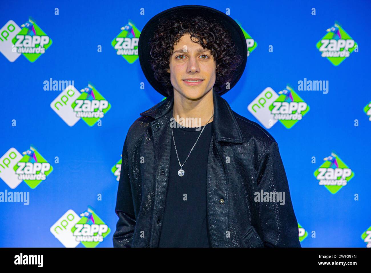 HILVERSUM - Sem Ben Yakar on the red carpet prior to the presentation of the NPO Zapp Awards. ANP WESLEY DE WIT netherlands out - belgium out Stock Photo