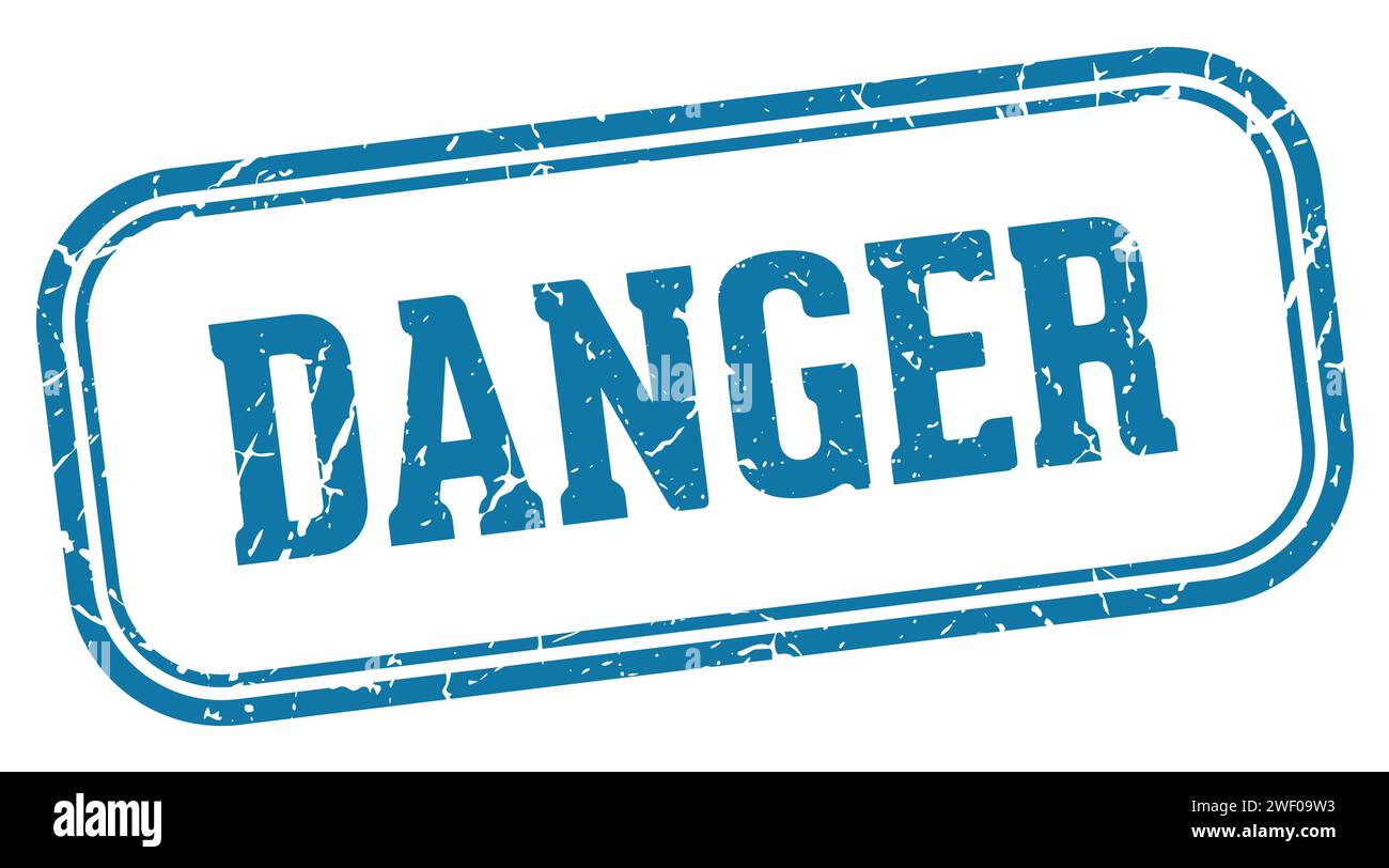 danger stamp. danger rectangular stamp isolated on white background ...