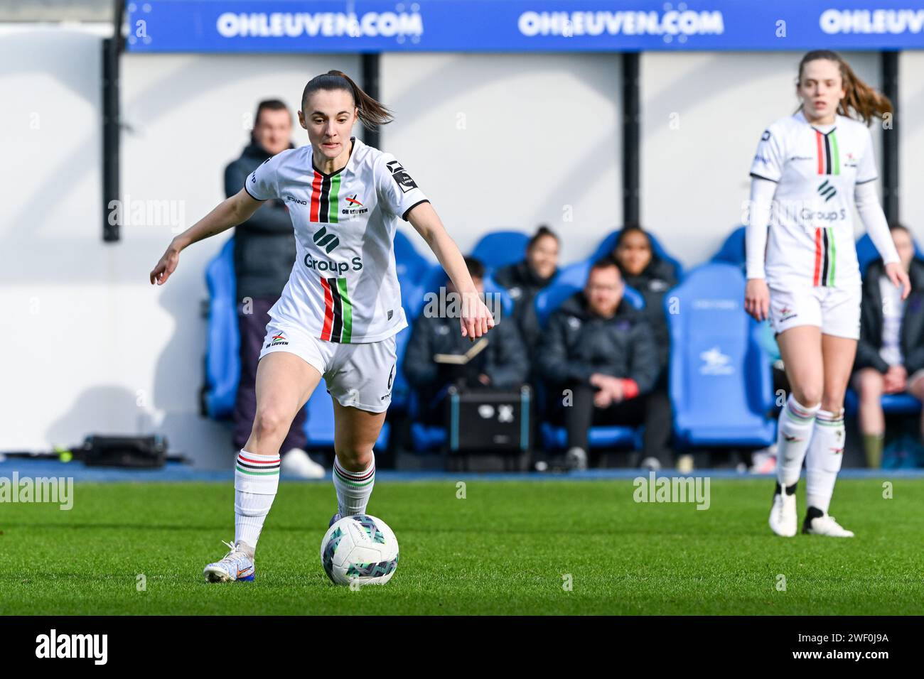 Leuven, Belgium. 27th Jan, 2024. Zenia Mertens (6) of OHL pictured