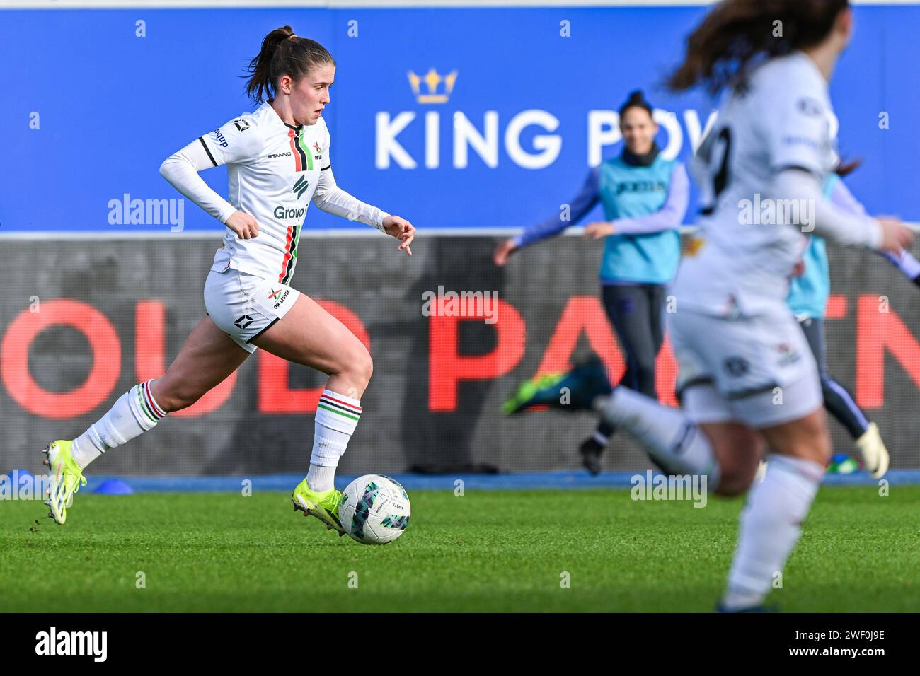 Leuven, Belgium. 27th Jan, 2024. Marie Detruyer (8) of OHL pictured