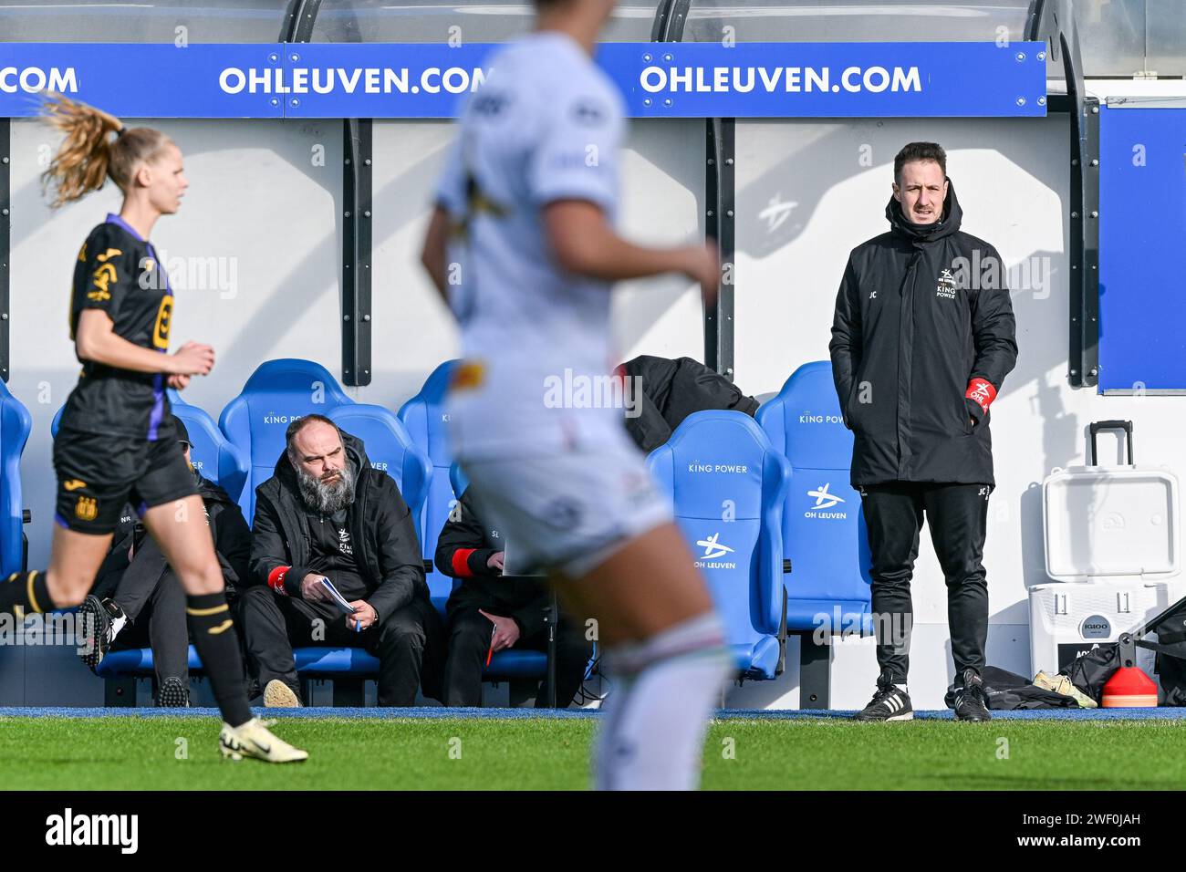 Leuven, Belgium. 27th Jan, 2024. Head coach Jimmy Coenraets of OHL