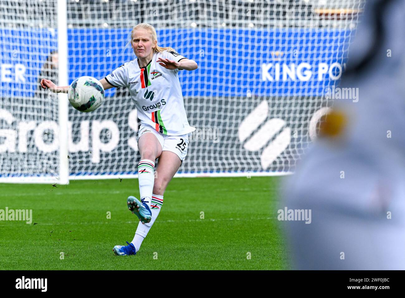Leuven, Belgium. 27th Jan, 2024. Linde Veefkind (25) of OHL pictured
