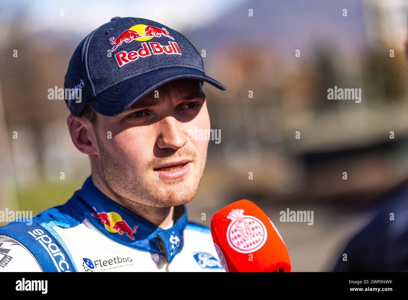 MUNSTER Gregoire, LOUKA Louis, Ford Puma Rally1, portrait during the Rallye Automobile Monte Carlo 2024, 1st round of the 2024 WRC World Rally Car Championship, from January 25 to 28, 2024 at Monte Carlo, Monaco Stock Photo