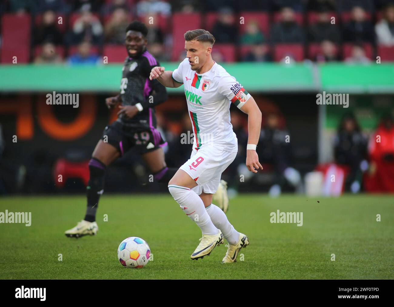 Ermedin Demirovic Fc Augsburg Mit Ball Im Angriff Hi-res Stock ...