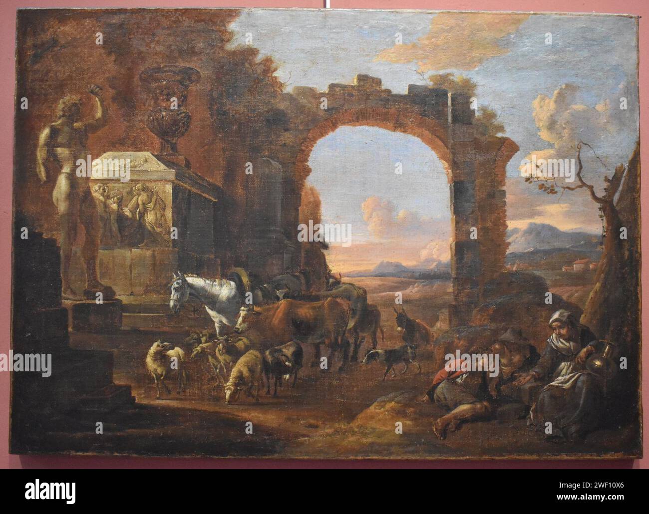 Anton Goubau Le retour du troupeau 01 Stock Photo Alamy