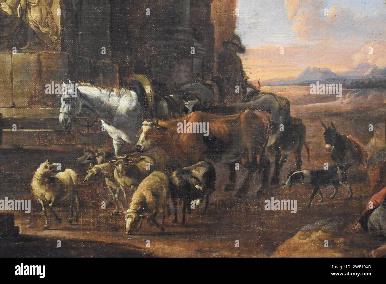 Anton Goubau Le retour du troupeau 02 Stock Photo Alamy