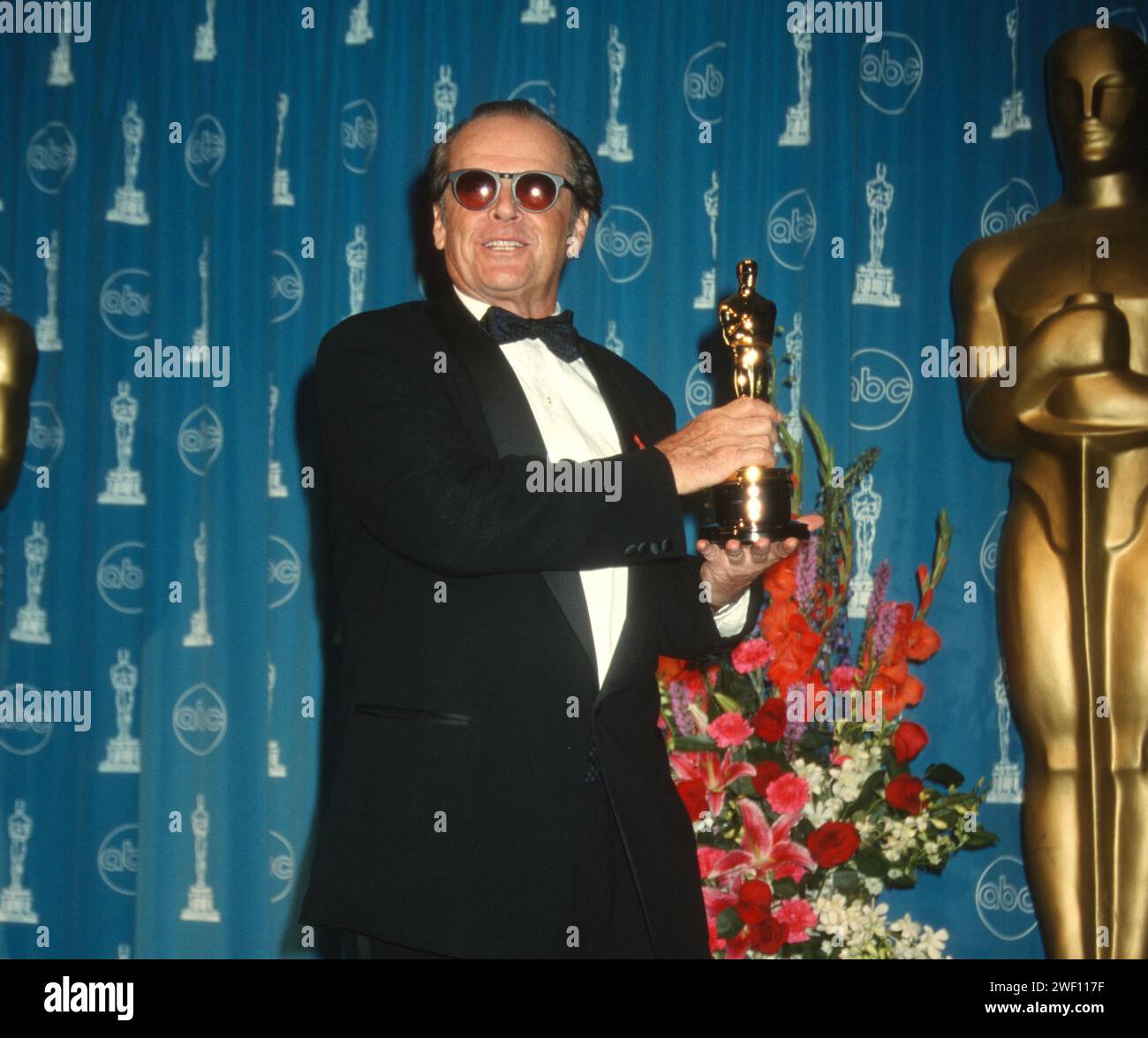 1998 Jack Nicholson Wins Oscar for as Good as it gets John Barrett/PHOTOlink.net Stock Photo