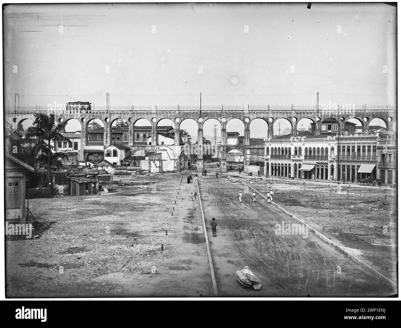 Aqueduto da Carioca, também conhecido como Arcos da Lapa - 4. Stock Photo