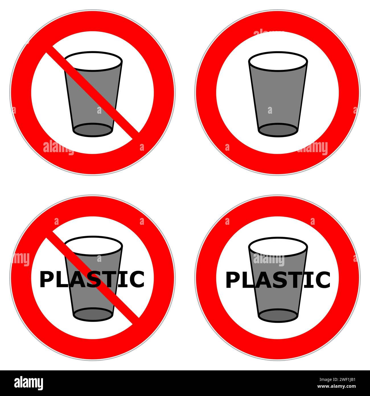 No plastic cups Cut Out Stock Images & Pictures - Alamy