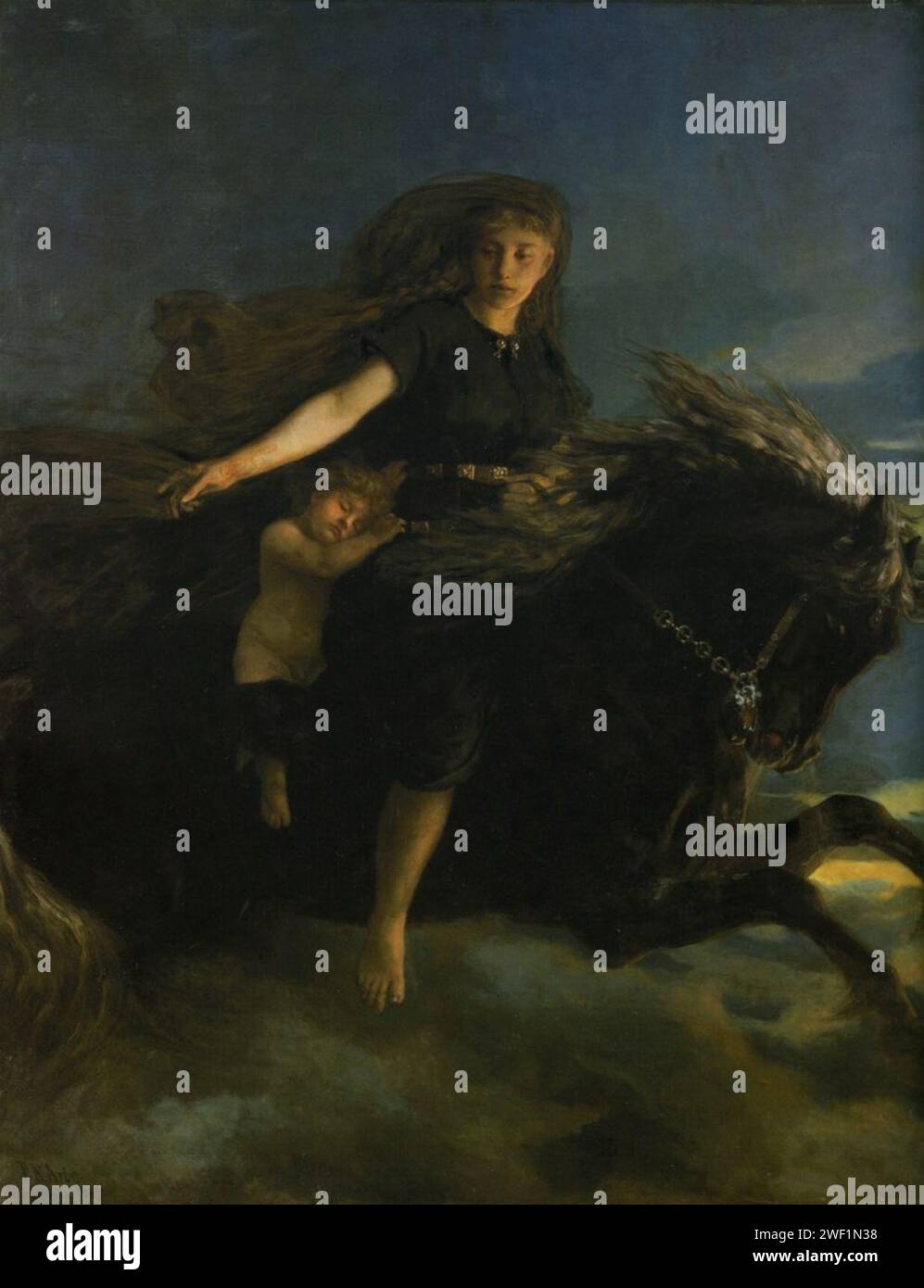 Peter Nicolai Arbo Natten Stock Photo Alamy