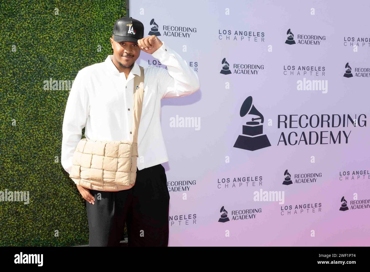 Los Angeles, USA. 27th Jan, 2024. Khristopher Riddick-Tynes attends the arrivals of the Recording Academy® Los Angeles Chapter Nominee Celebration ahead of the 66th Annual GRAMMY Awards® at NeueHouse Hollywood in Los Angeles, CA on January 27, 2024. (Photo by Corine Solberg/SipaUSA) Credit: Sipa USA/Alamy Live News Stock Photo