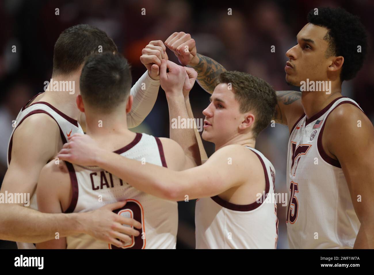 January 27, 2024: Virginia Tech Hokies Guard Hunter Cattoor (0 ...