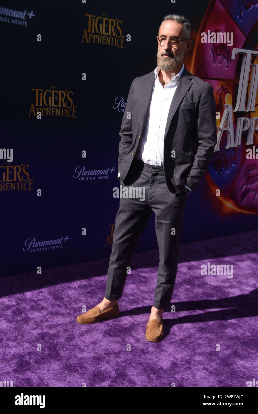 Los Angeles, California, USA 27th January 2024 Director Paul Watling attends Paramount+ 'A Tiger's ApprenticeÓ Premiere at Sherry Lansing Theatre at Paramount Studios on January 27, 2024 in Los Angeles, California, USA. Photo by Barry King/Alamy Live News Stock Photo