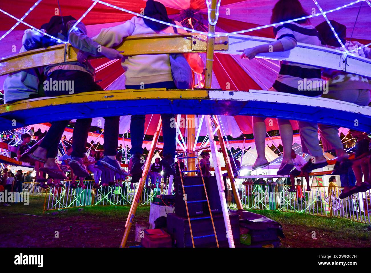Jakarta, Indonesia. 27th Jan, 2025. People have fun at the weekly night