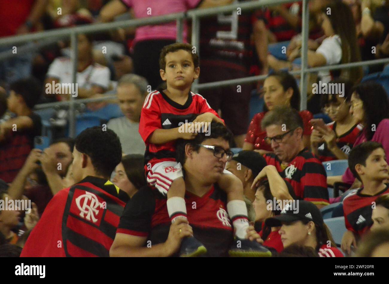 January 27, 2024, Natal, Rio Grande Do Norte, Brasil: NATAL (RN), 1/27/2024 - CARIOCA/FLAMENGO/PORTUGUESA CHAMPIONSHIP - Game match between Flamengo and Portuguesa for the Carioca championship, at Arena das Dunas, in Natal, Rio Grande de Norte. The game ended 0-0. (Credit Image: © Jose Aldenir/TheNEWS2 via ZUMA Press Wire) EDITORIAL USAGE ONLY! Not for Commercial USAGE! Stock Photo