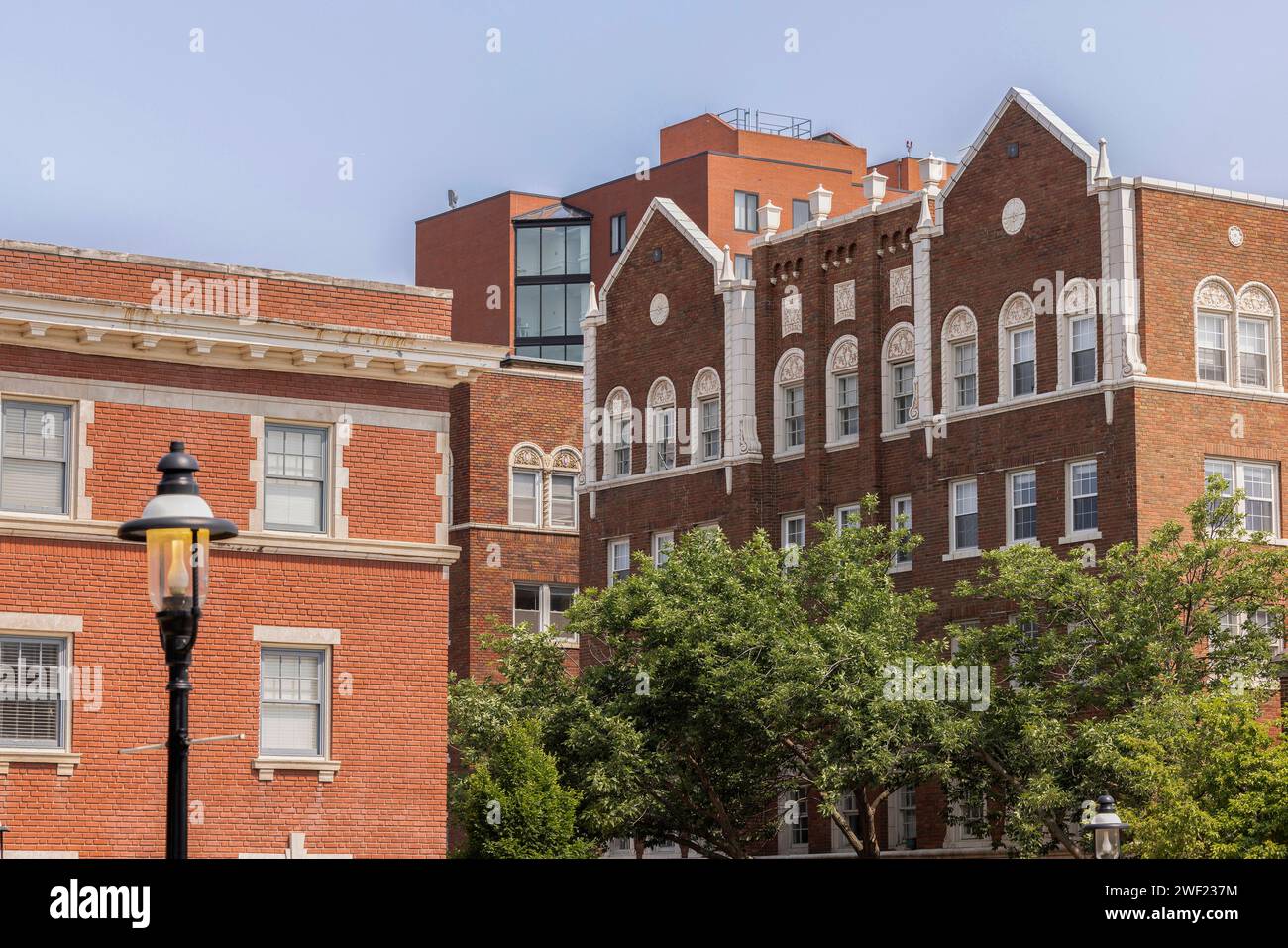 Daytime view of the historic buildings of the Quality Hill neighborhood of downtown Kansas City