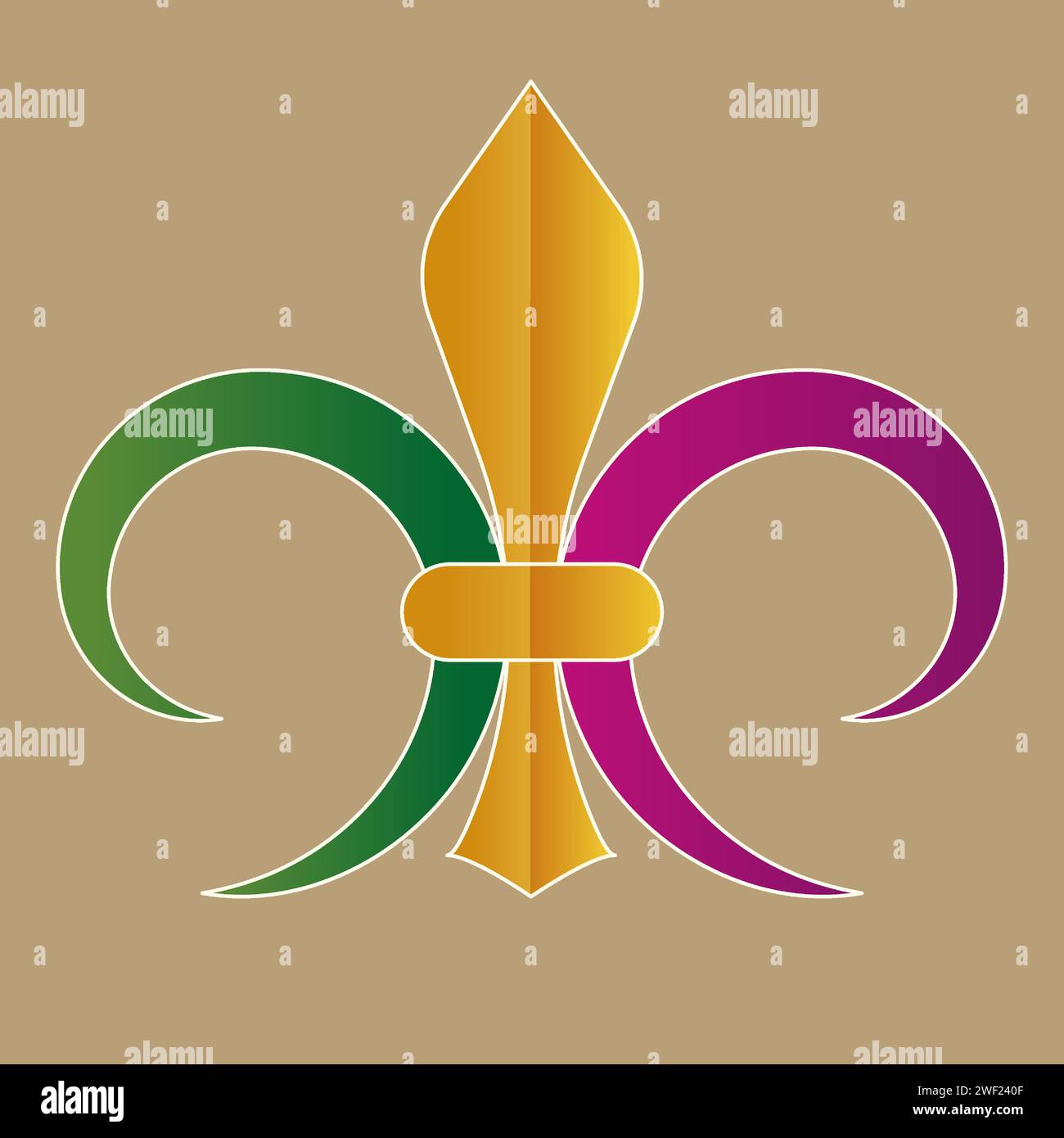 mardi gras fleur de lis tattoo