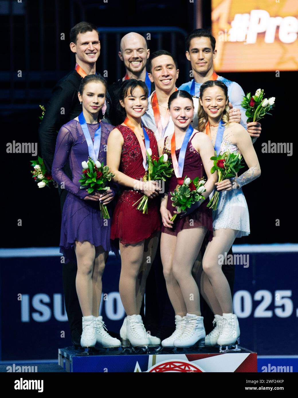 Columbus, Ohio, United States. 27th January, 2024. Medalists in the