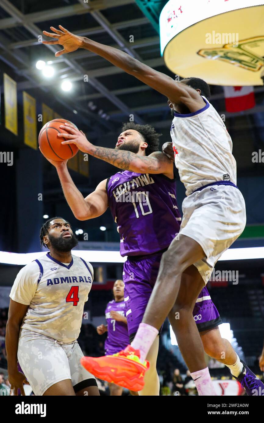 London Ontario Canada Jan 27 2024 The London Lightning Defeat The Tri   London Ontario Canada Jan 27 2024 The London Lightning Defeat The Tri State Admirals On Their First Visit To Canadajermaine Haley Jr10 Of The London Lightning Luke Durdaalamy Live News 2WF2A0W 