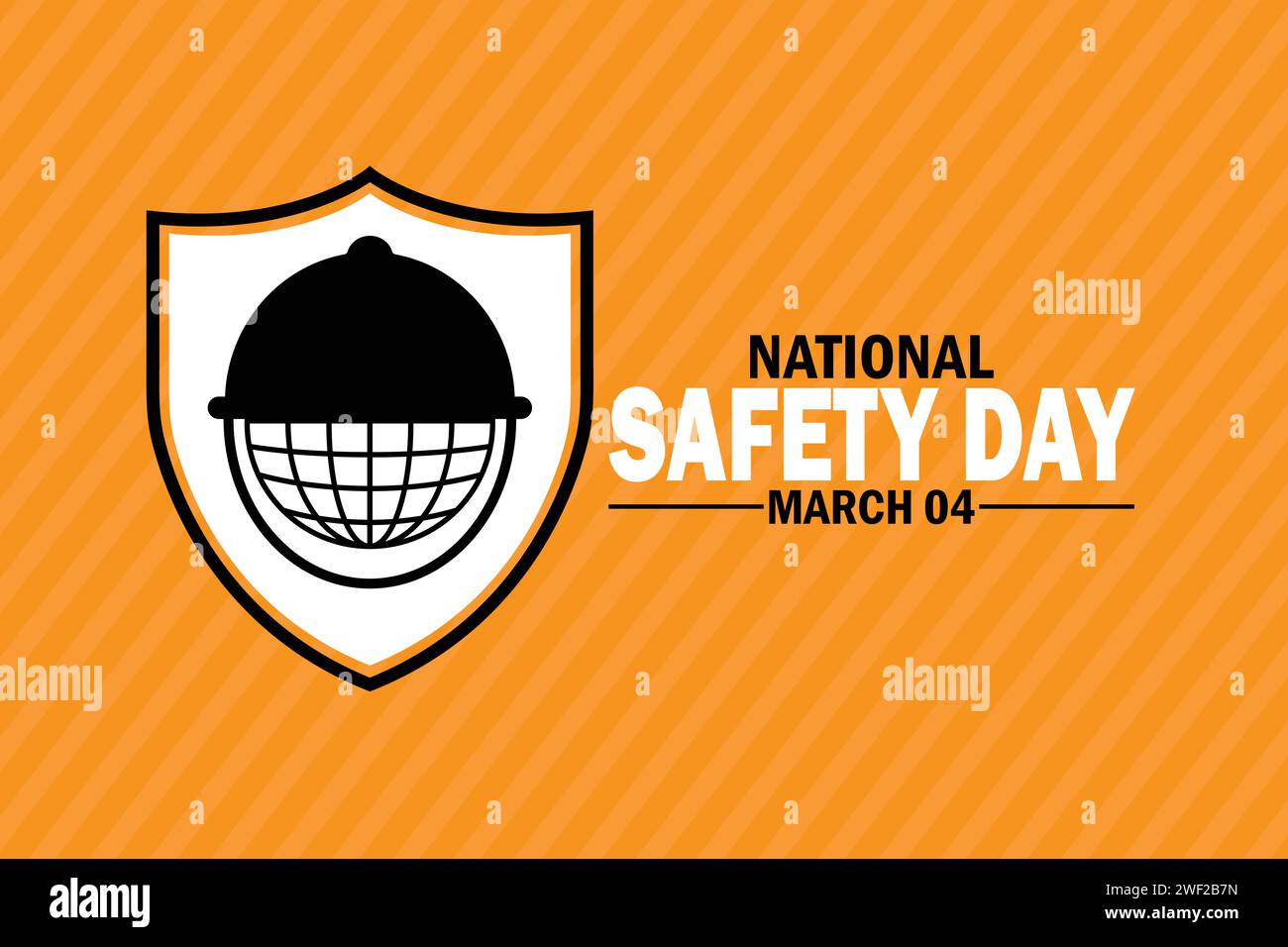 National Safety Day. March 04. Holiday concept. Template for background