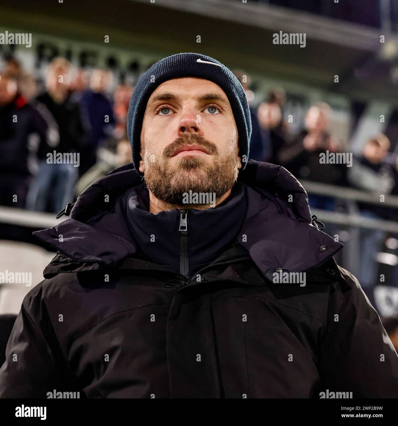 ALMELO, NIEDERLANDE - JANUARY 27: Jordan Henderson (Ajax) looks on during the match Eredivisie Heracles Almelo and AFC Ajax at Erve Asito on January 2 Stock Photo