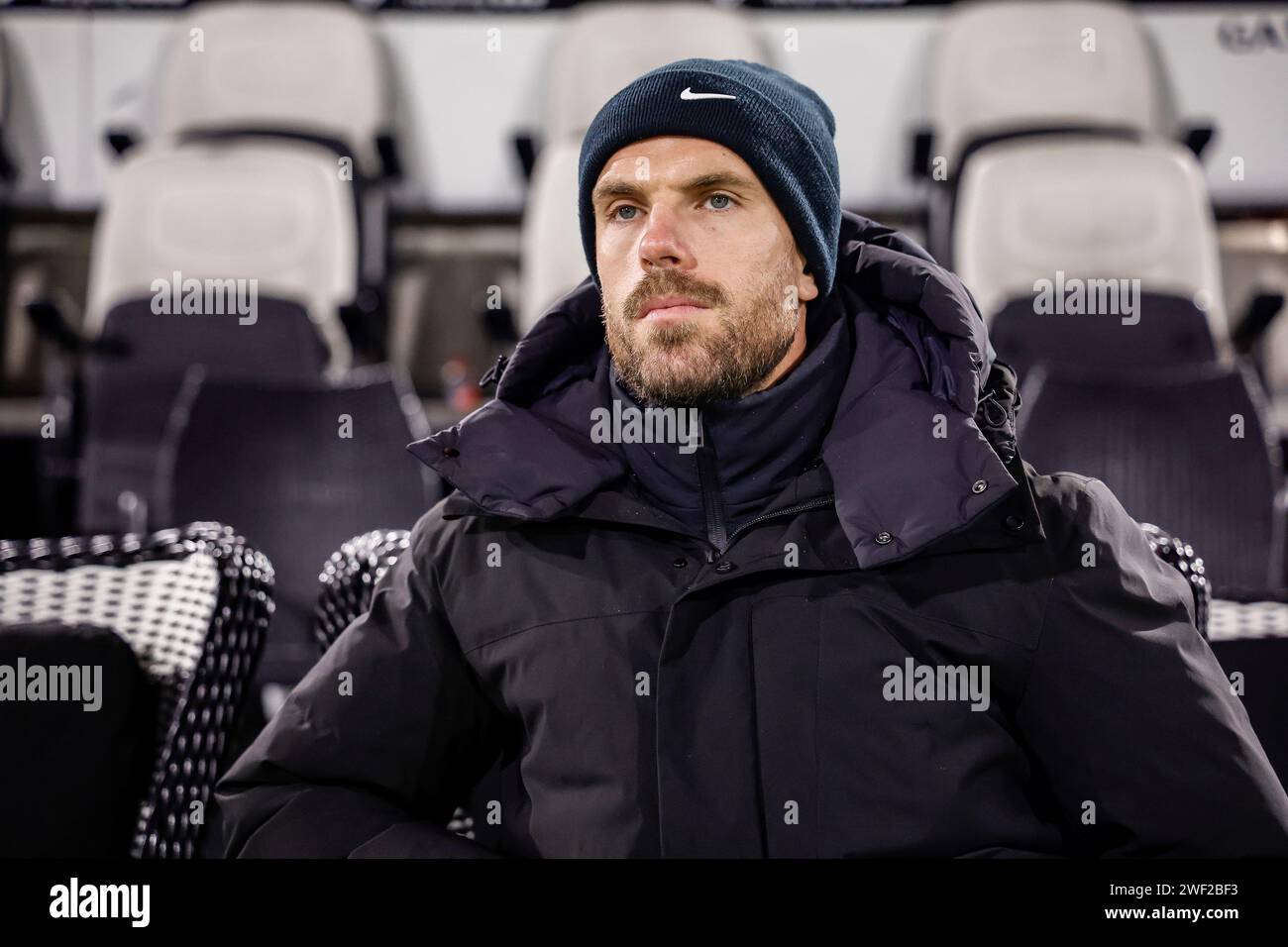 ALMELO, NIEDERLANDE - JANUARY 27: Jordan Henderson (Ajax) looks on during the Eredivisie match Heracles Almelo and AFC Ajax at Erve Asito on January 2 Stock Photo