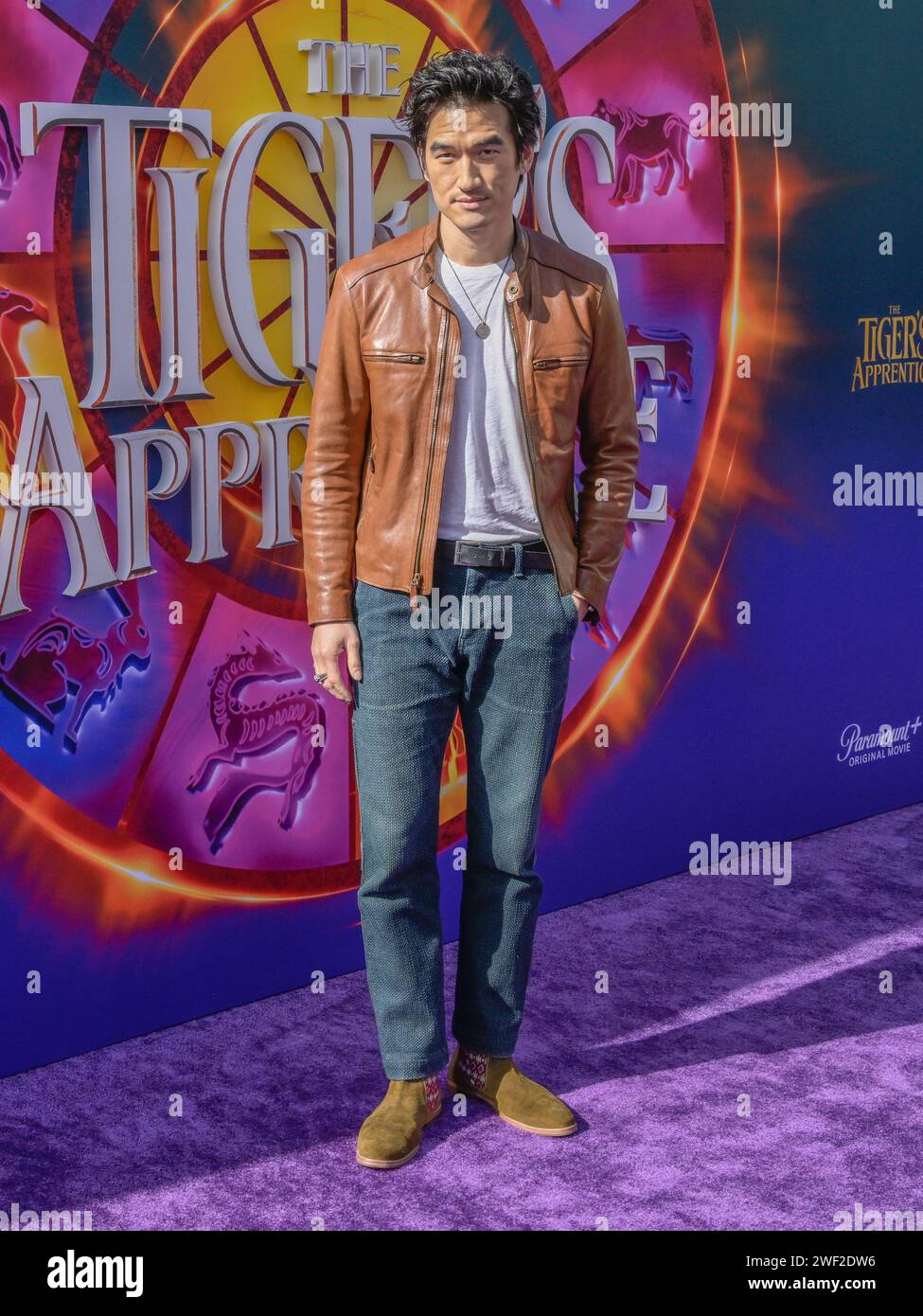 January 27, 2024, Hollyood, California, United States: Tony Chung attends the Global Premiere Of Paramount+'s ''The Tiger's Apprentice' (Credit Image: © Billy Bennight/ZUMA Press Wire) EDITORIAL USAGE ONLY! Not for Commercial USAGE! Stock Photo