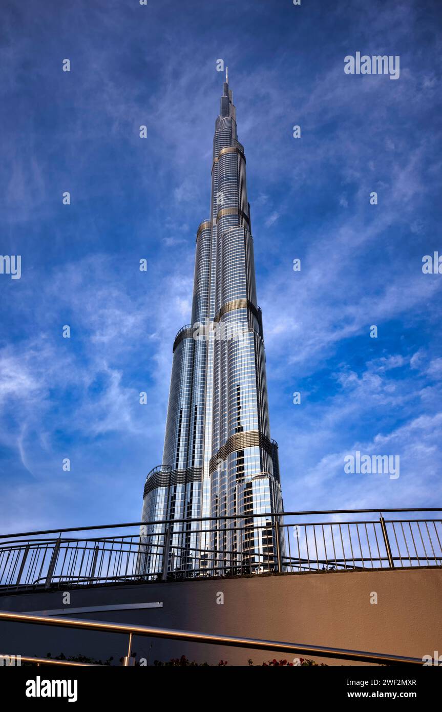Burj Khalifa, Downtown, Financial District, Dubai, United Arab Emirates, VAR Stock Photo