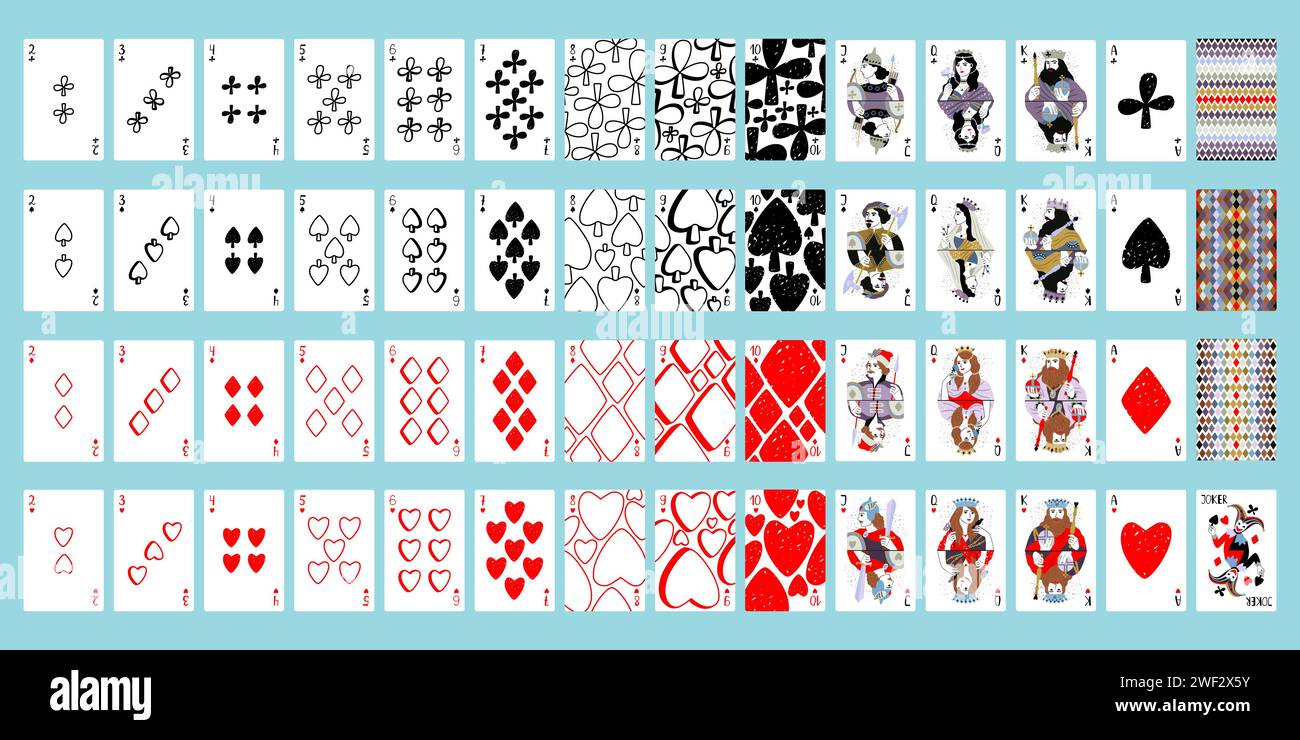 Queen king face cards queen hi-res stock photography and images - Alamy