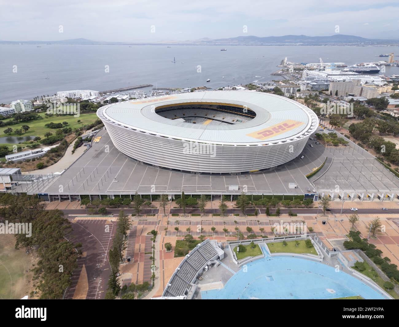 Cape Town Stadium or DHL Stadium, Green Point, Cape Town, South Africa Stock Photo