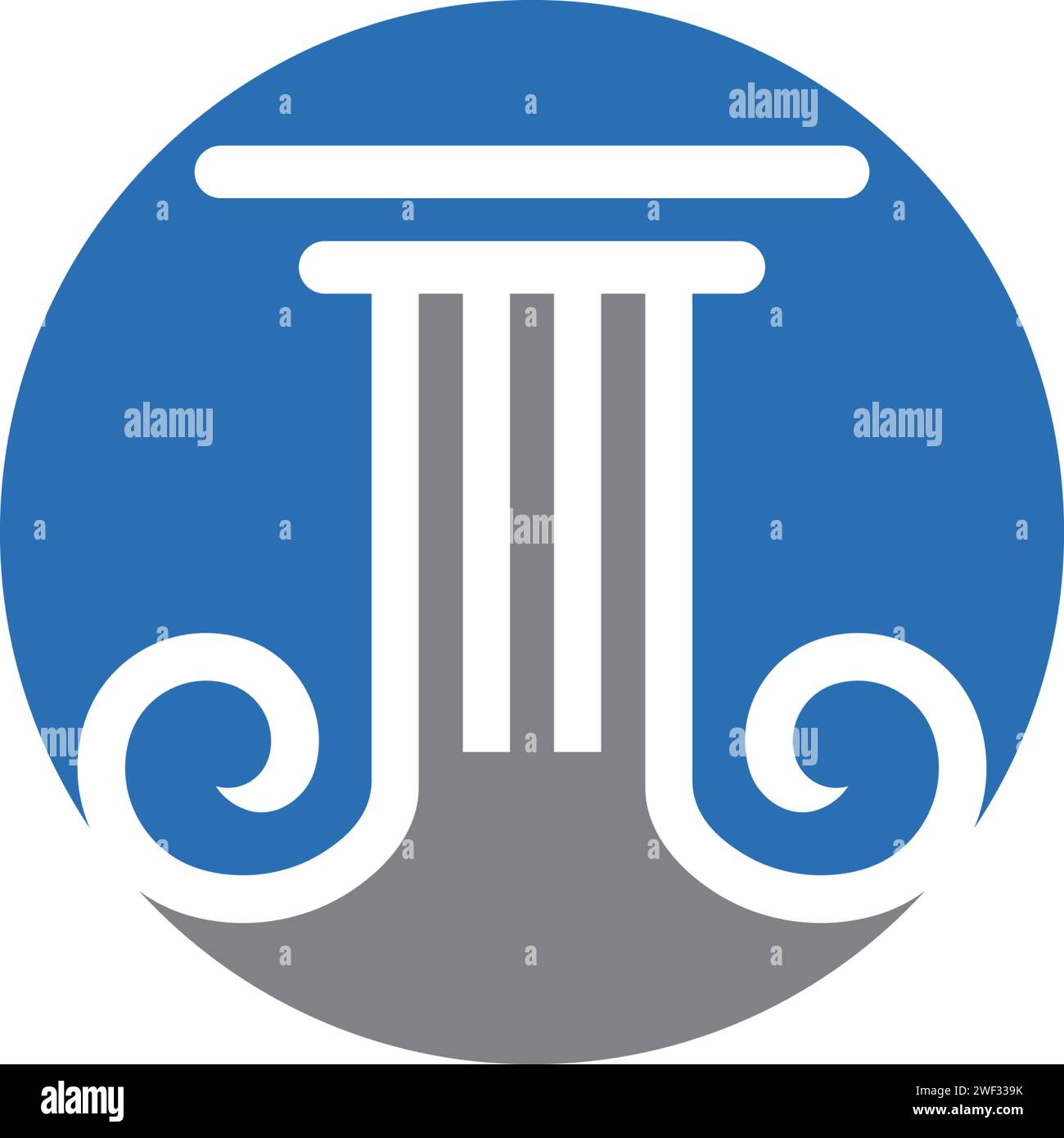 Column icon Logo Template vector illustration design Stock Vector Image ...
