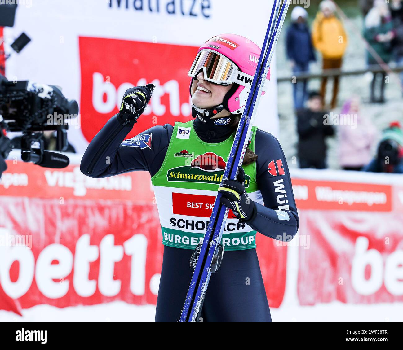 Schonach, Deutschland. 28th Jan, 2024. Nathalie Armbruster 22 beim