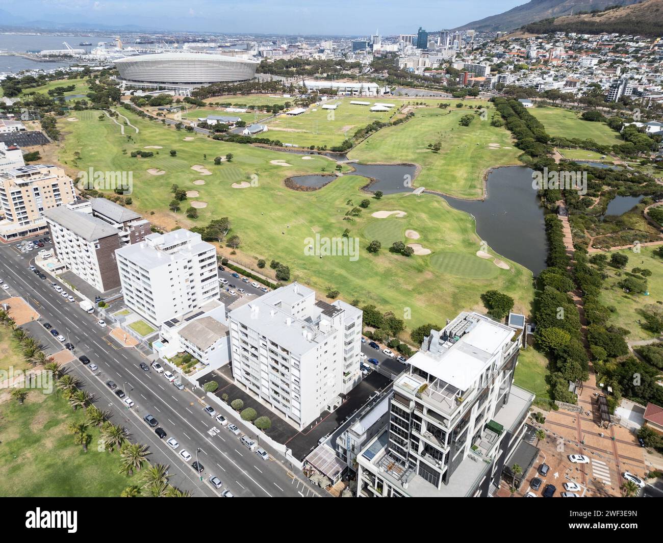 Green Point Golf Course, Green Point, Cape Town, South Africa Stock Photo