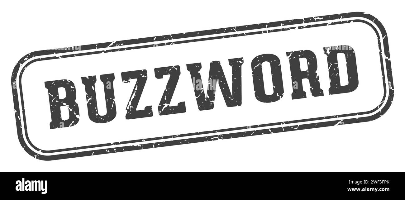Buzzwoard buzzword stamp. buzzword rectangular stamp isolated on white background ...