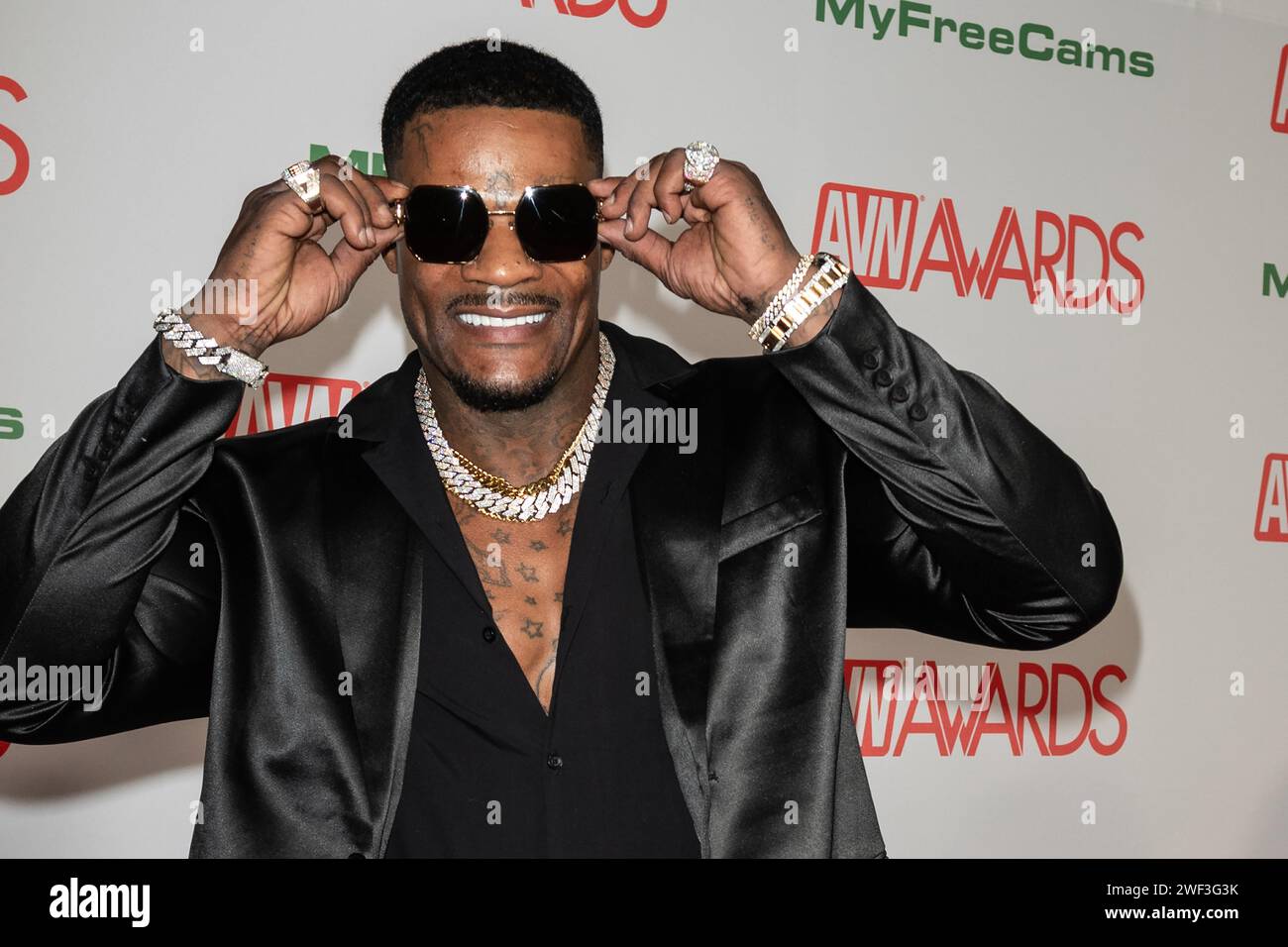 Las Vegas, NV, USA. 27th Jan, 2024. Jason Love arriving at the 2024 AVN