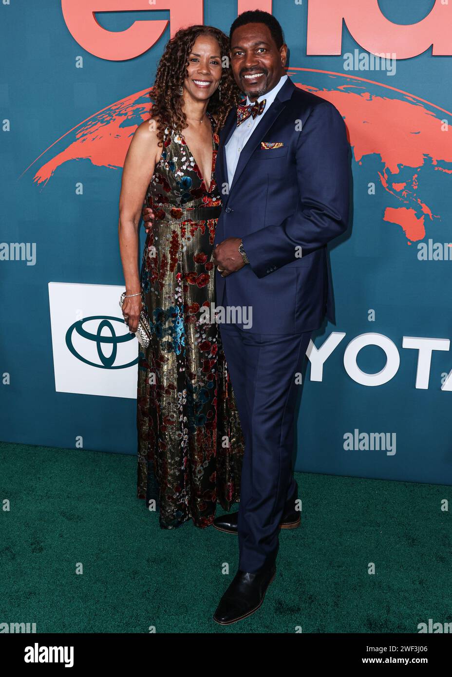 Hollywood, United States. 27th Jan, 2024. HOLLYWOOD, LOS ANGELES, CALIFORNIA, USA - JANUARY 27: Sondra Spriggs and husband Mykelti Williamson arrive at the 33rd Annual Environmental Media Association Awards Gala held at Sunset Las Palmas Studios on January 27, 2024 in Hollywood, Los Angeles, California, United States. (Photo by Xavier Collin/Image Press Agency) Credit: Image Press Agency/Alamy Live News Stock Photo