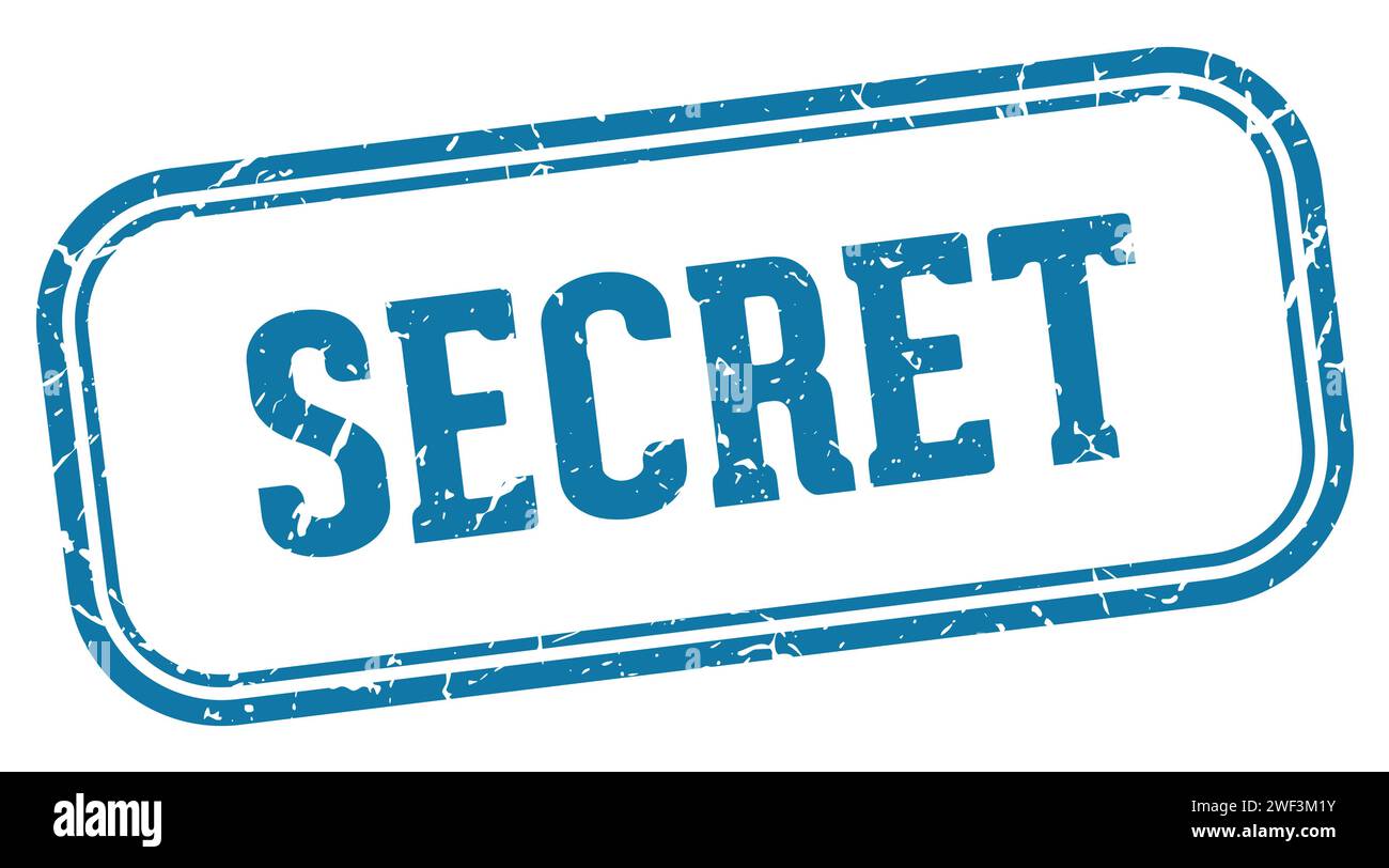 Secret Rectangle secret stamp. secret rectangular stamp isolated on white background ...