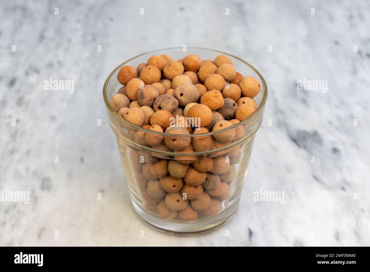 Clay Balls for growing plants in hydroponic method Stock Photo Alamy