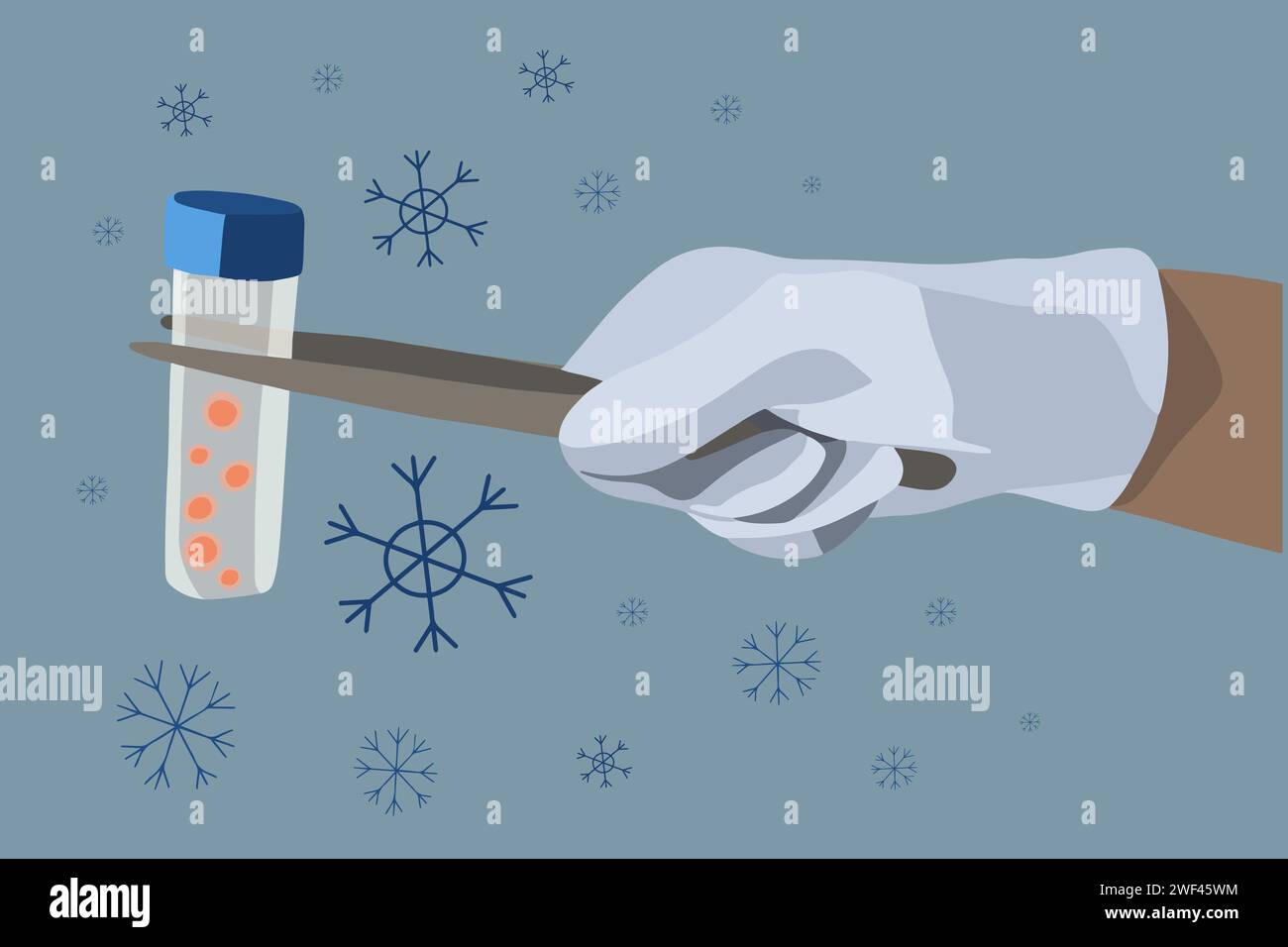 Egg freezing vector isolated illustration. Egg donation. Artificial