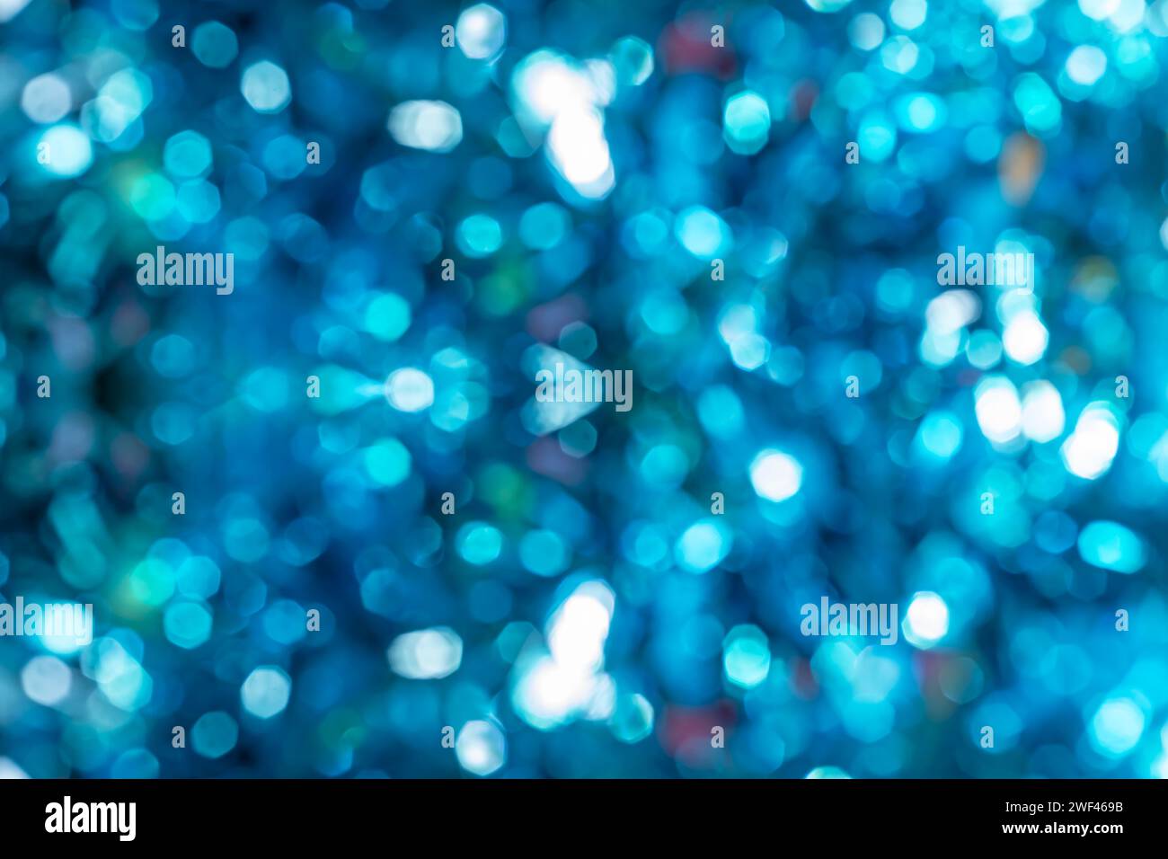 blue bokeh abstract defocused light background, Stock Photo
