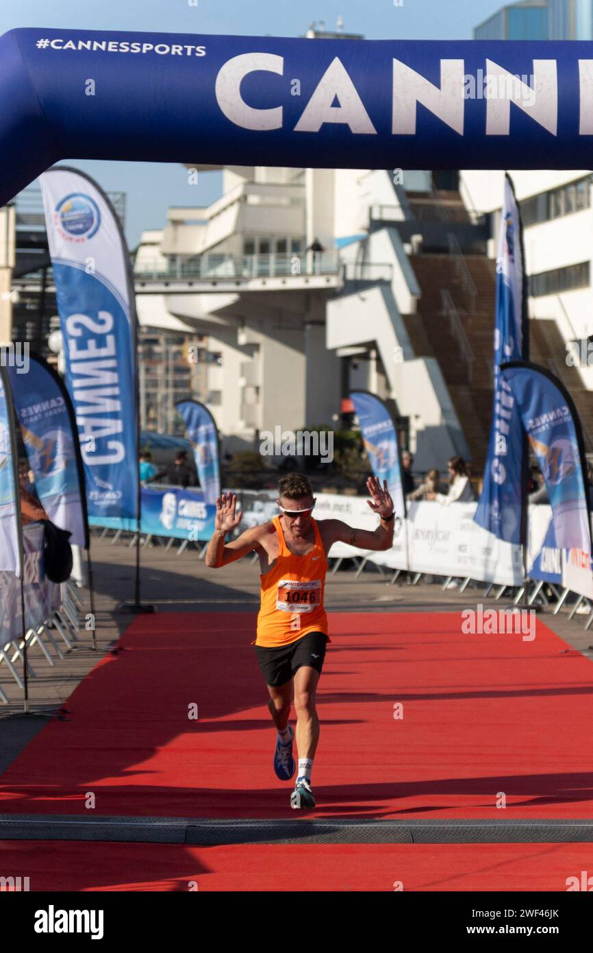 Cannes, France. 28th Jan, 2025. 7th edition of the Cannes Urban Trail