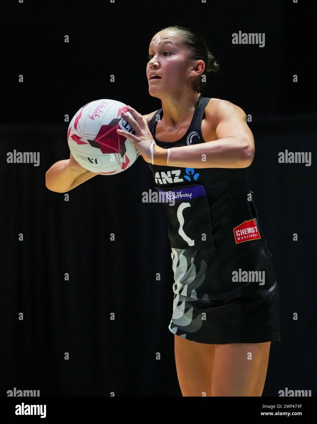 LEEDS, UK. 28th January 2024, Vitality Netball Nations Cup 2024 Credit Paul Whitehurst/Alamy