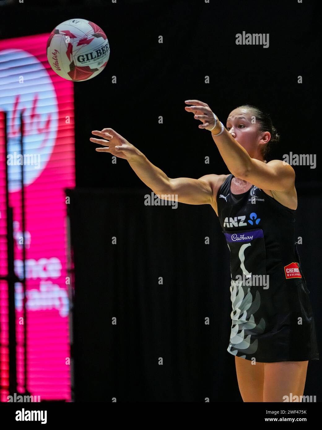 LEEDS, UK. 28th January 2025, Vitality Netball Nations Cup 2025 Credit