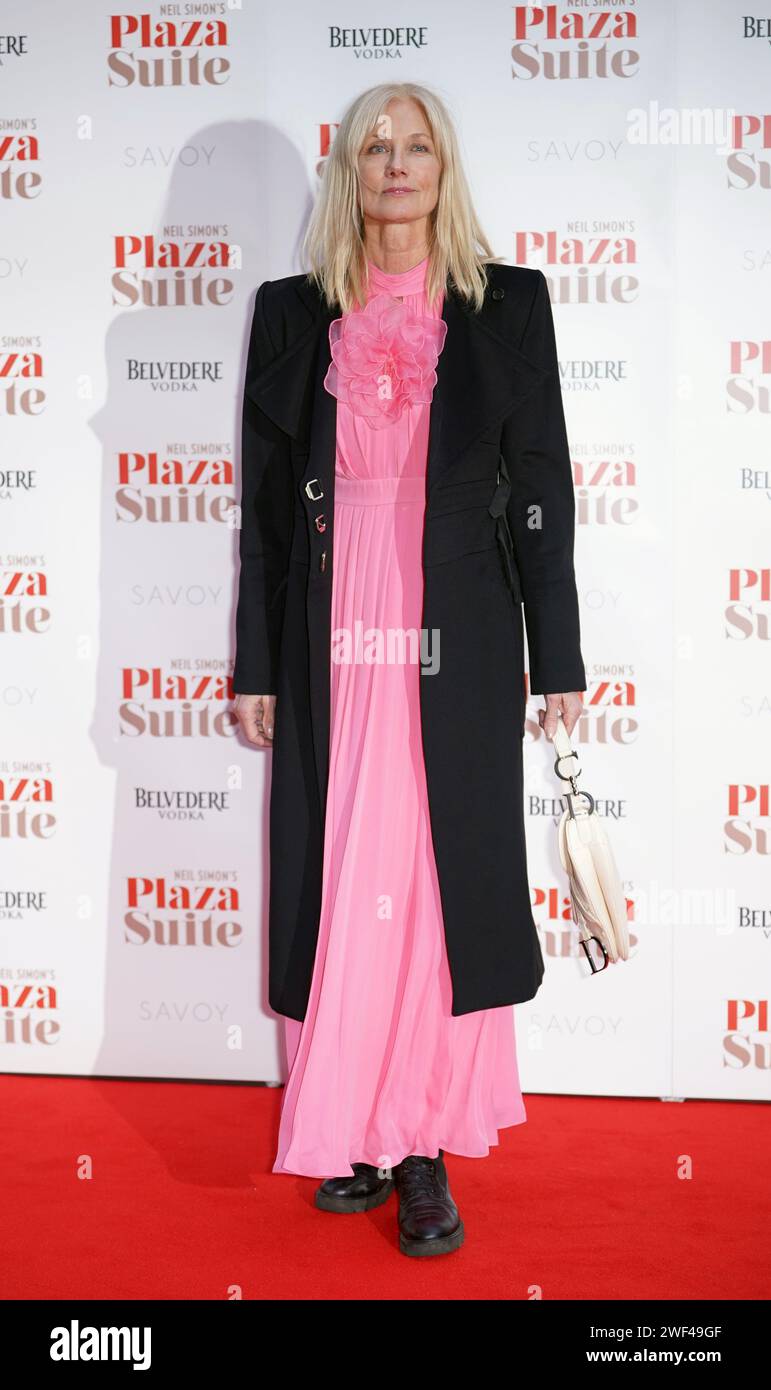 Joely Richardson attends a gala performance of Plaza Suite at the Savoy