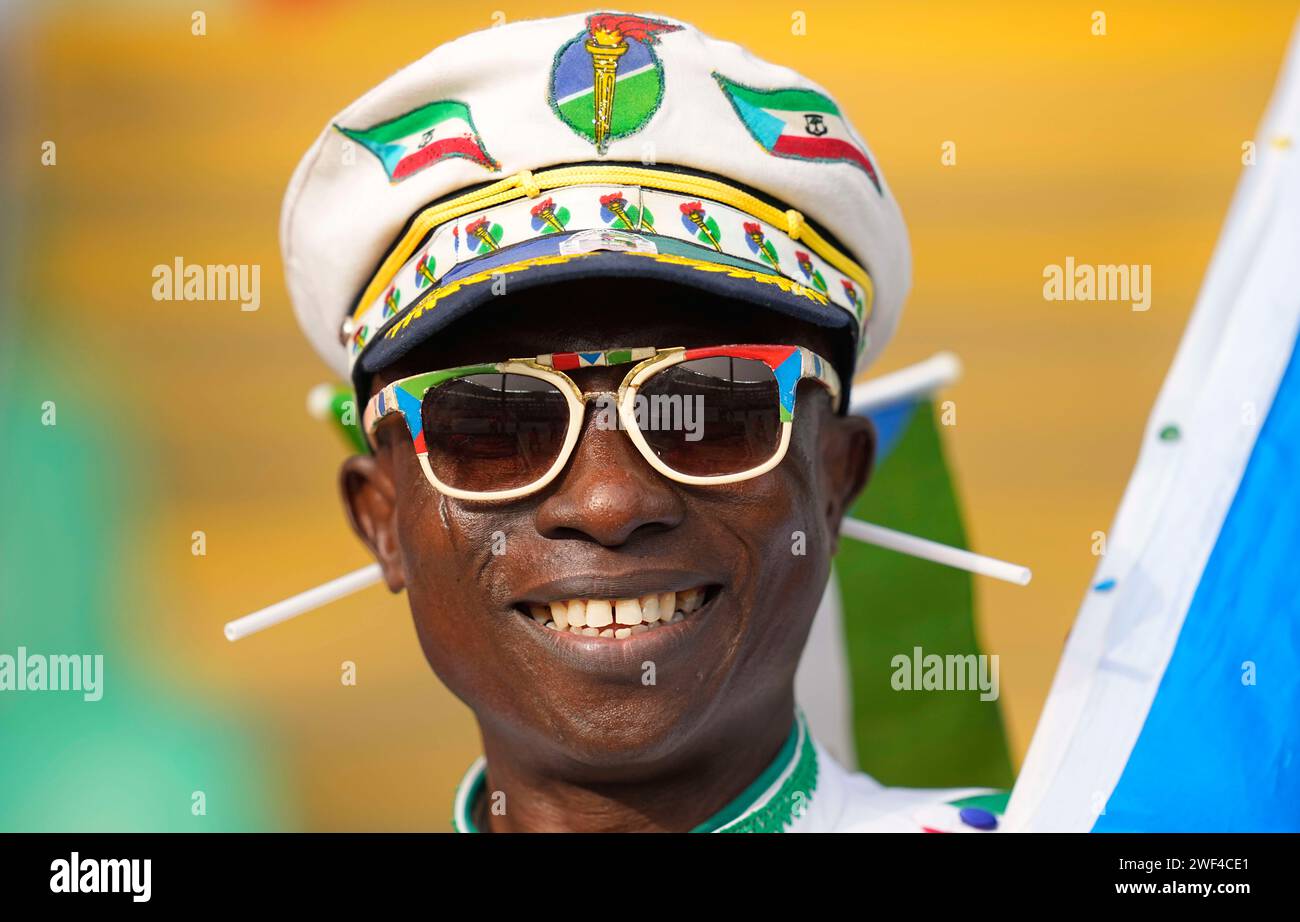 January 28 2024: Equatorial Guinea fans during a African Cup of Nations