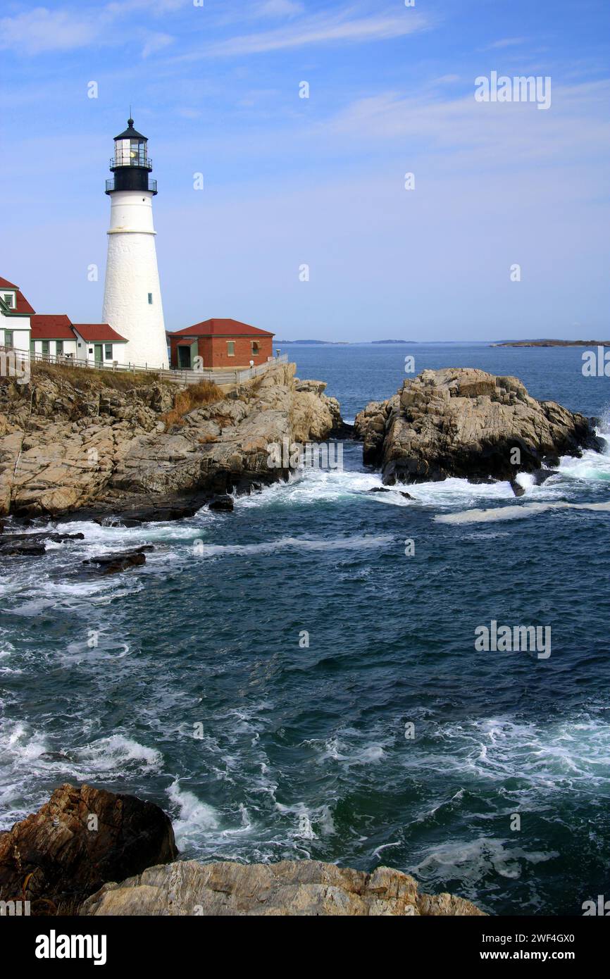 Portland Head Lighthouse, Cape Elizabeth ME Stock Photo Alamy