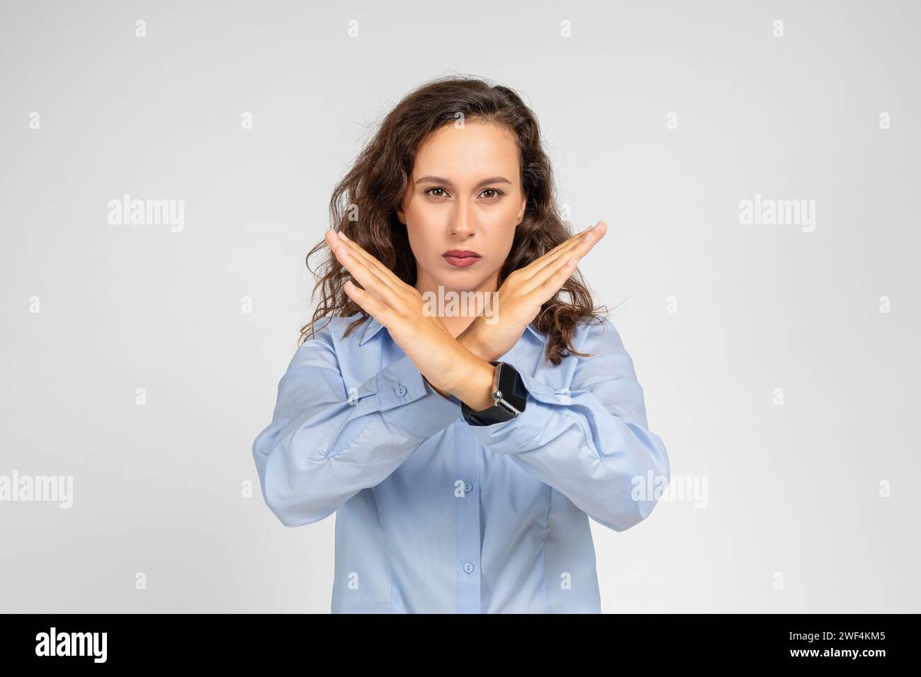 Woman stop sign bed hi-res stock photography and images - Alamy