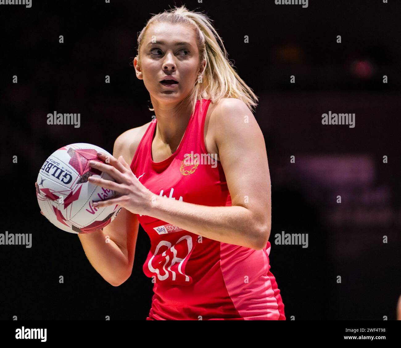 LEEDS, UK. 28th January 2024, Vitality Netball Nations Cup 2024 Final